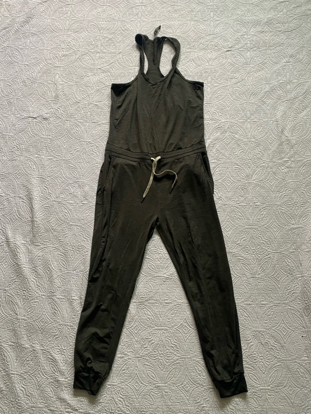 Vuori Grey Racerback Jumpsuit